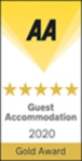 AA Gold 5 Star Guest Accommodation Award