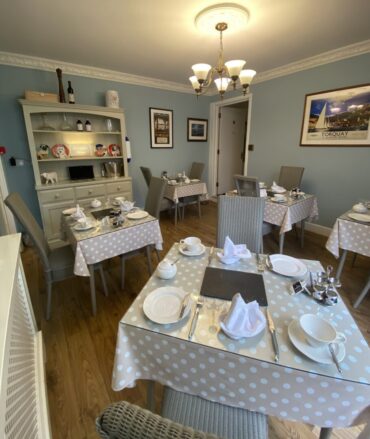 Breakfast room for Kingston guests